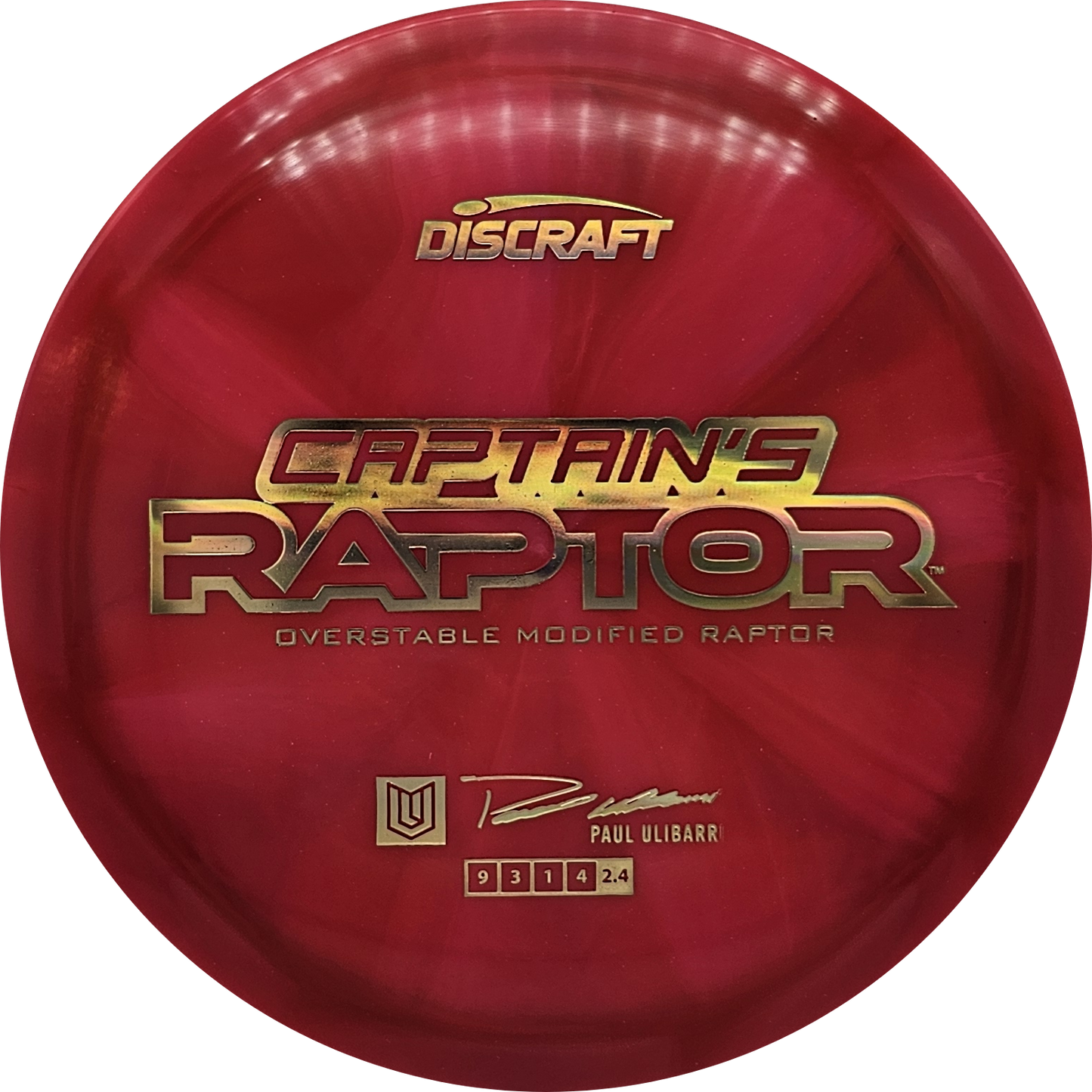 Discraft Z Swirl Captain's Raptor 2025 - Paul Ulibarri - KJ Disc
