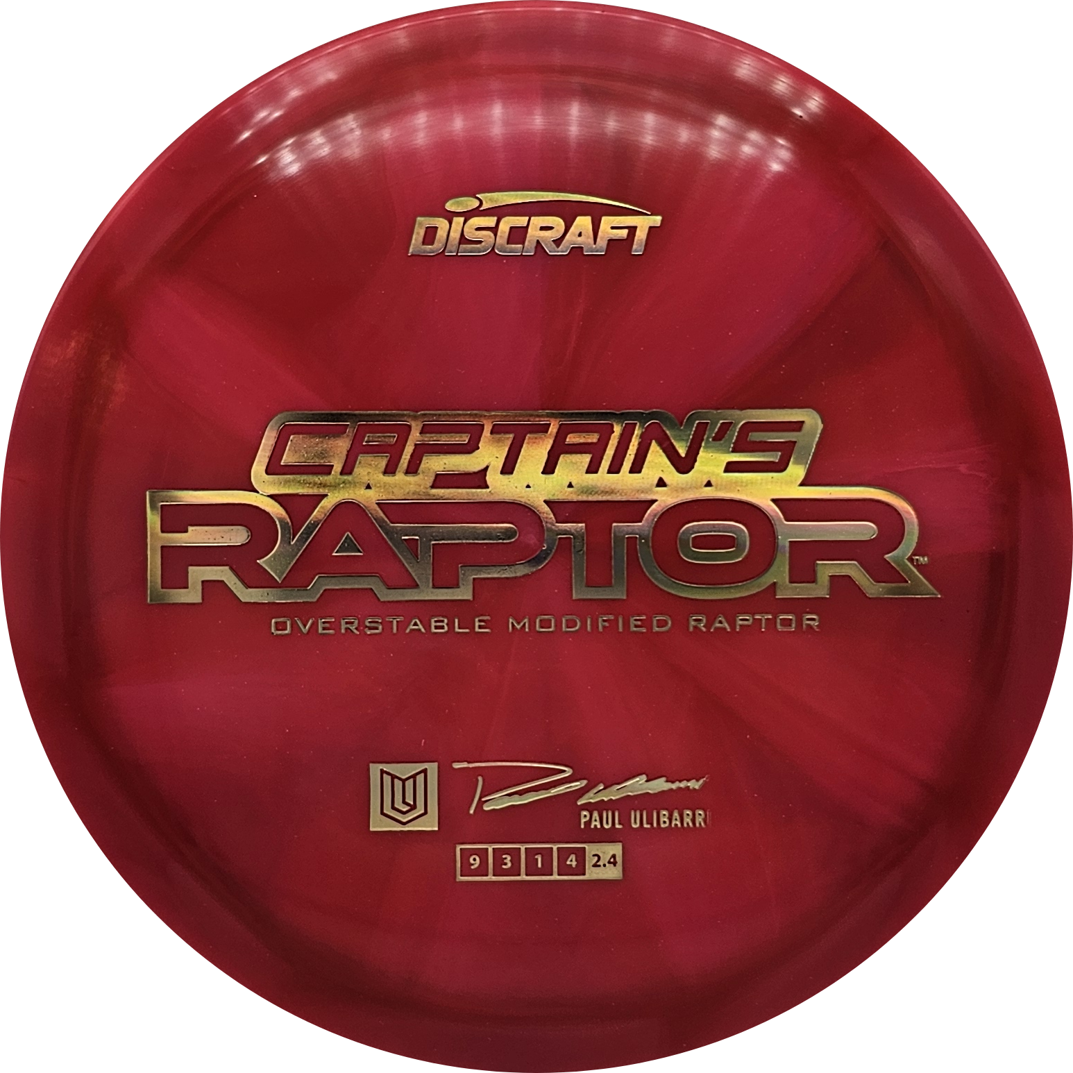 Discraft Z Swirl Captain's Raptor 2025 - Paul Ulibarri - KJ Disc