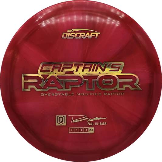 Discraft Z Swirl Captain's Raptor 2025 - Paul Ulibarri - KJ Disc