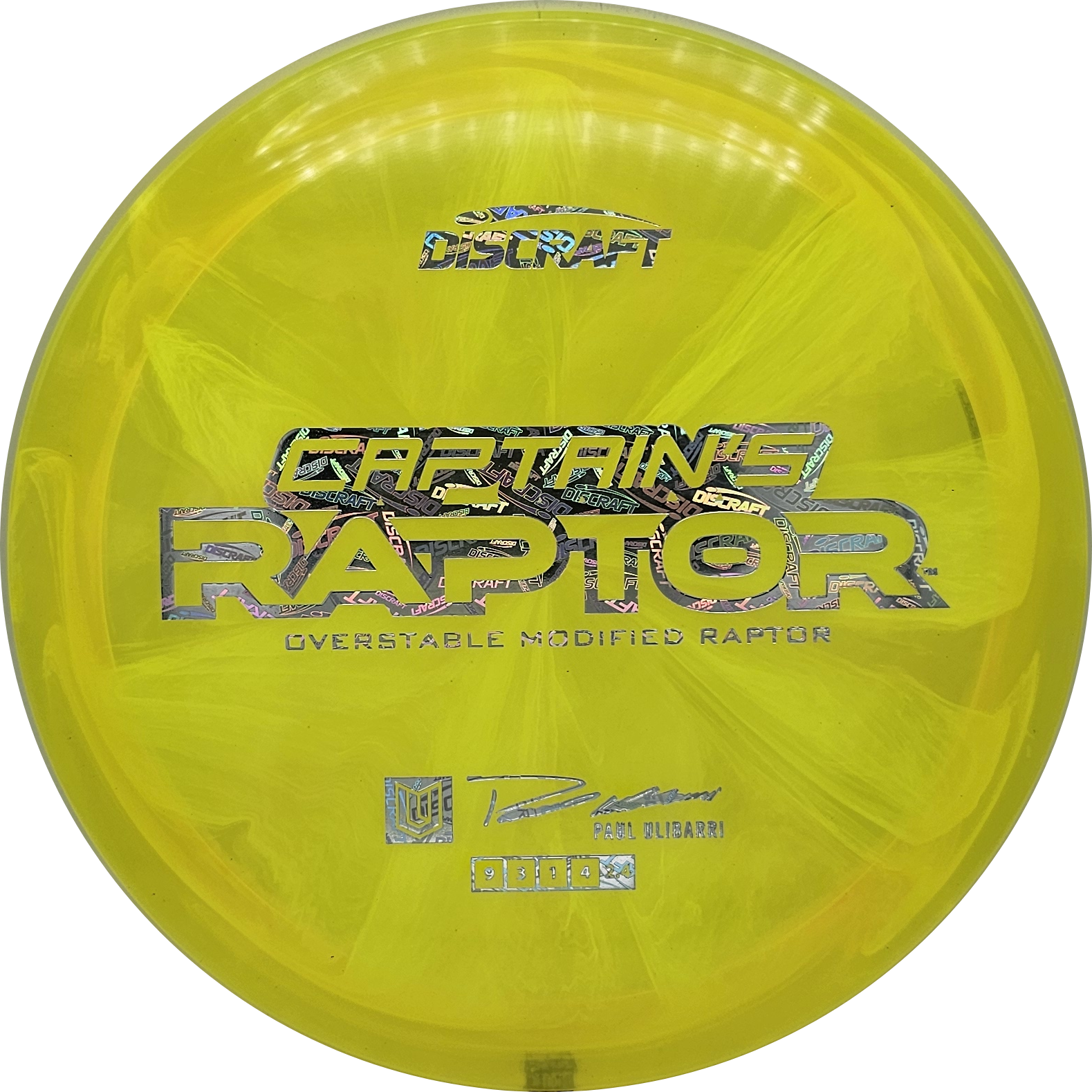 Discraft Z Swirl Captain's Raptor 2025 - Paul Ulibarri - KJ Disc