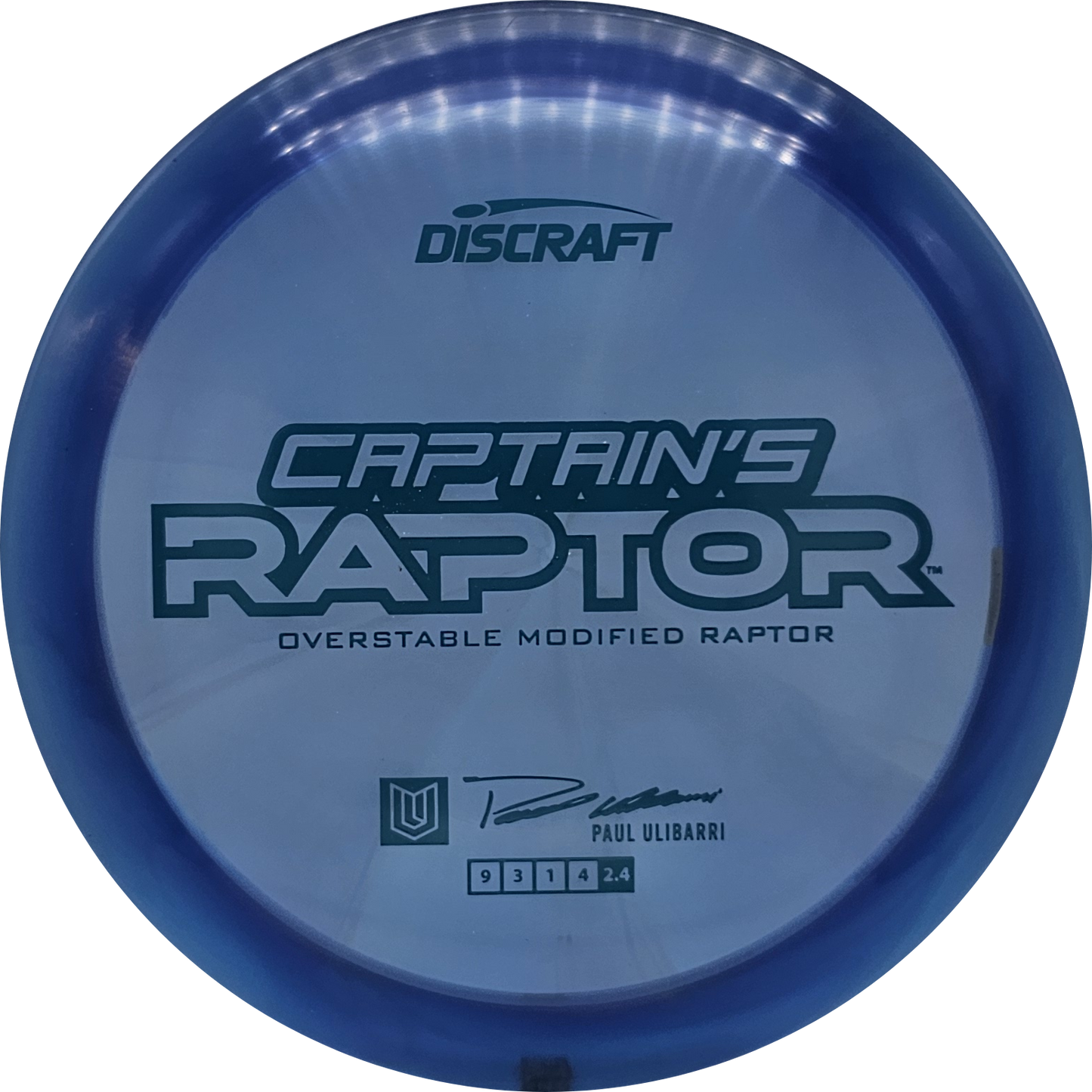Discraft Z Swirl Captain's Raptor 2025 - Paul Ulibarri - KJ Disc