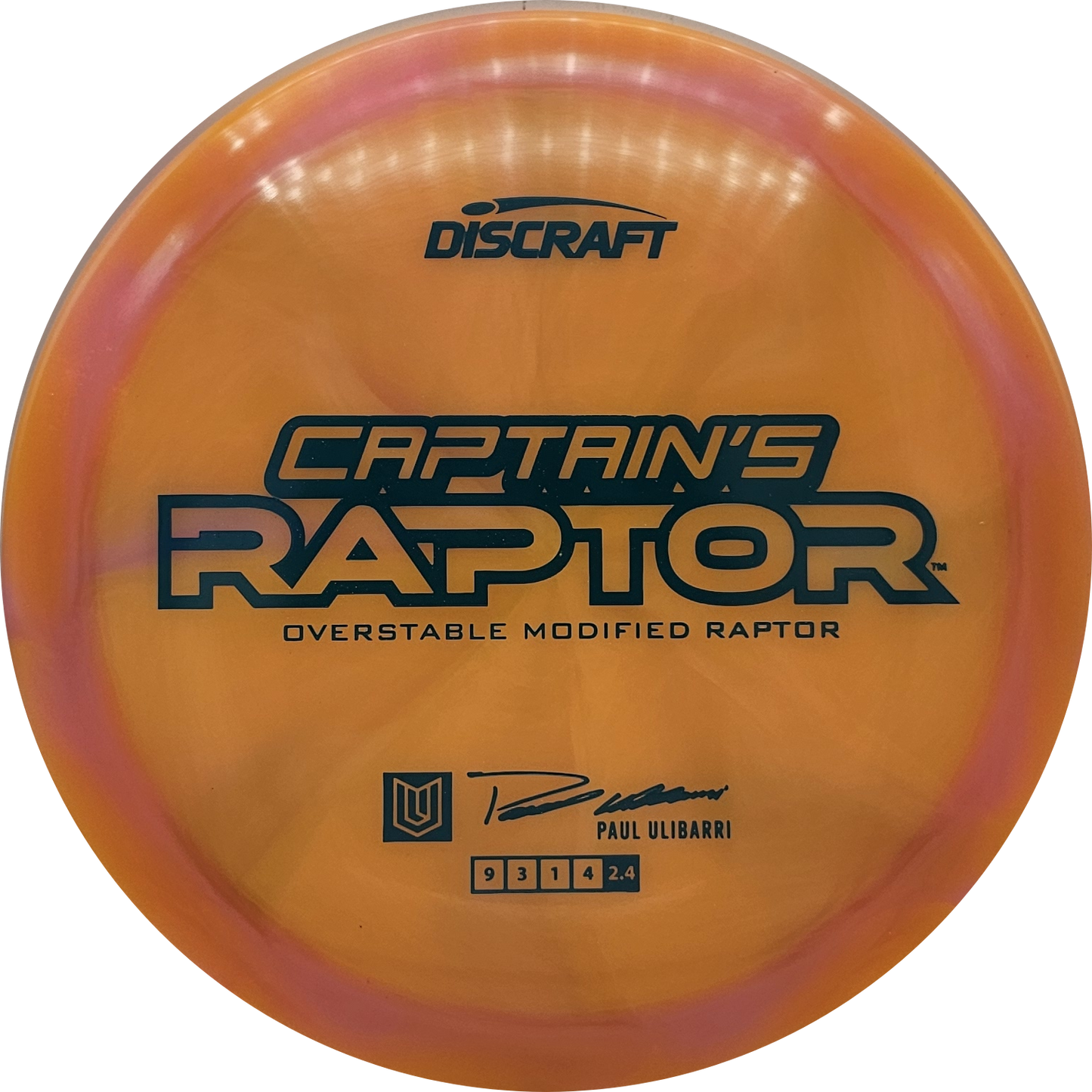 Discraft Z Swirl Captain's Raptor 2025 - Paul Ulibarri - KJ Disc