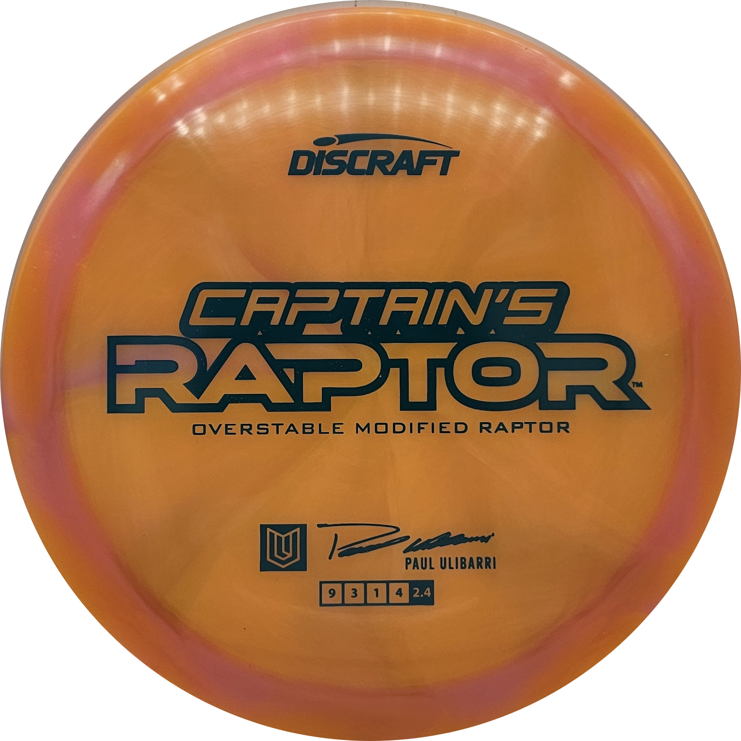 Discraft Z Swirl Captain's Raptor 2025 - Paul Ulibarri - KJ Disc