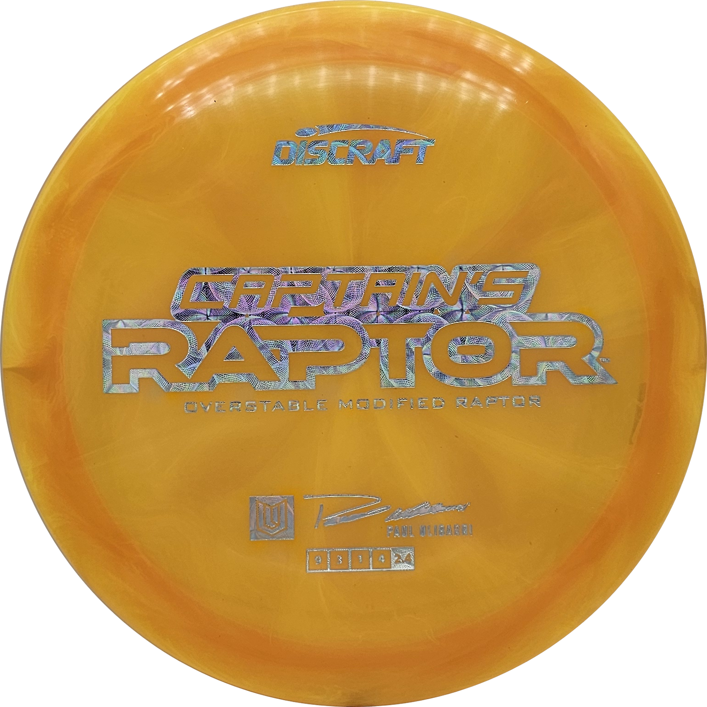 Discraft Z Swirl Captain's Raptor 2025 - Paul Ulibarri - KJ Disc