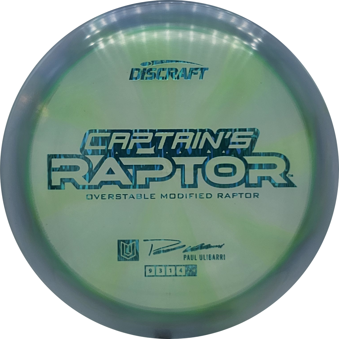 Discraft Z Swirl Captain's Raptor 2025 - Paul Ulibarri - KJ Disc
