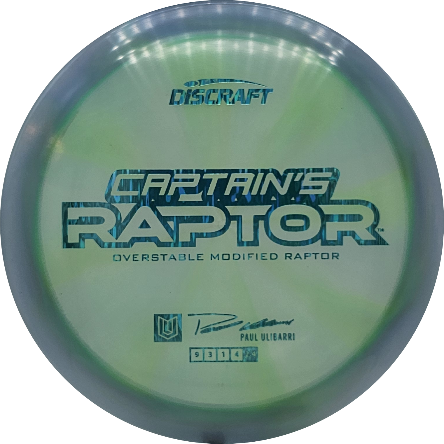Discraft Z Swirl Captain's Raptor 2025 - Paul Ulibarri - KJ Disc