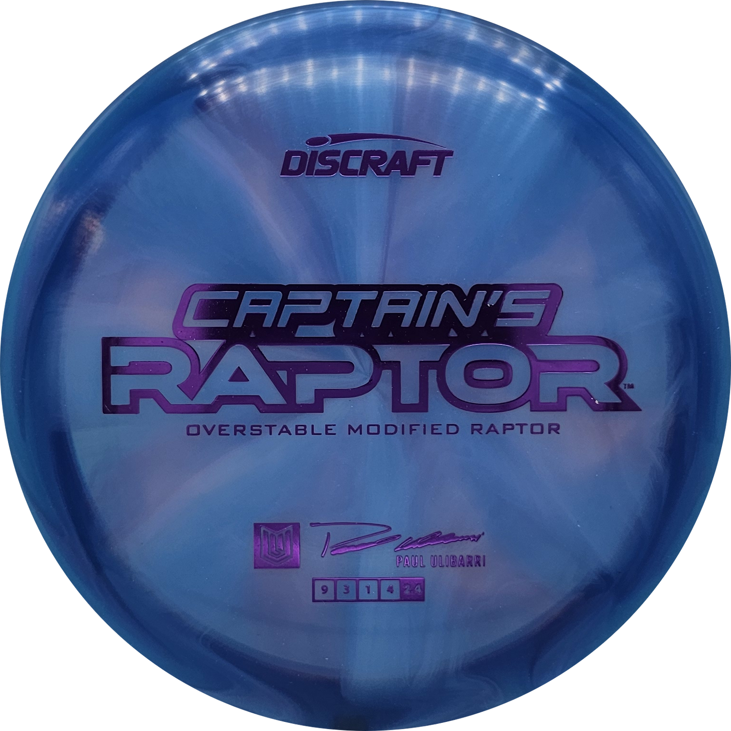 Discraft Z Swirl Captain's Raptor 2025 - Paul Ulibarri - KJ Disc