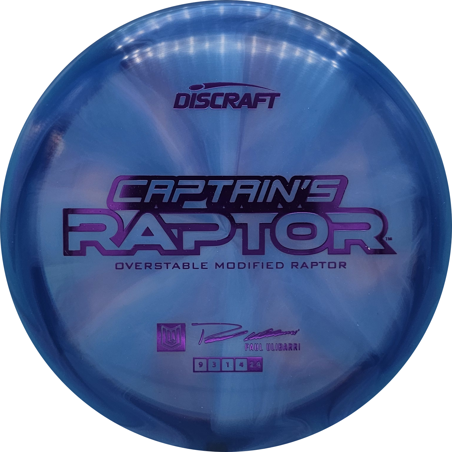 Discraft Z Swirl Captain's Raptor 2025 - Paul Ulibarri - KJ Disc
