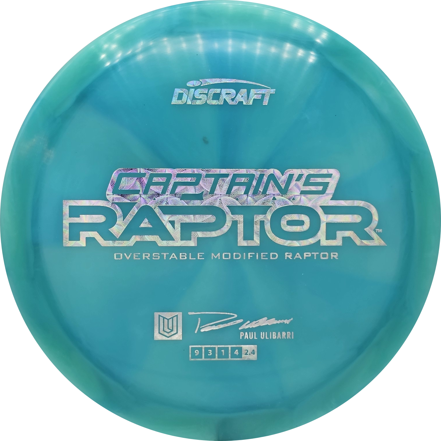 Discraft Z Swirl Captain's Raptor 2025 - Paul Ulibarri - KJ Disc