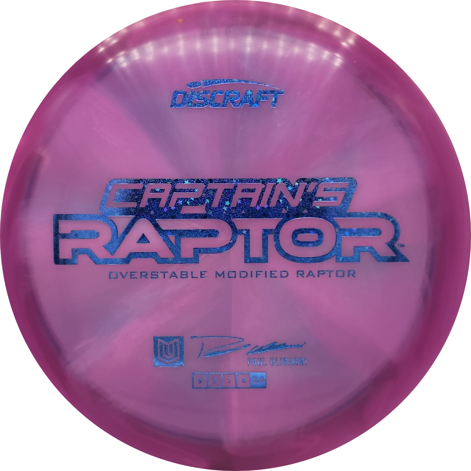 Discraft Z Swirl Captain's Raptor 2025 - Paul Ulibarri - KJ Disc
