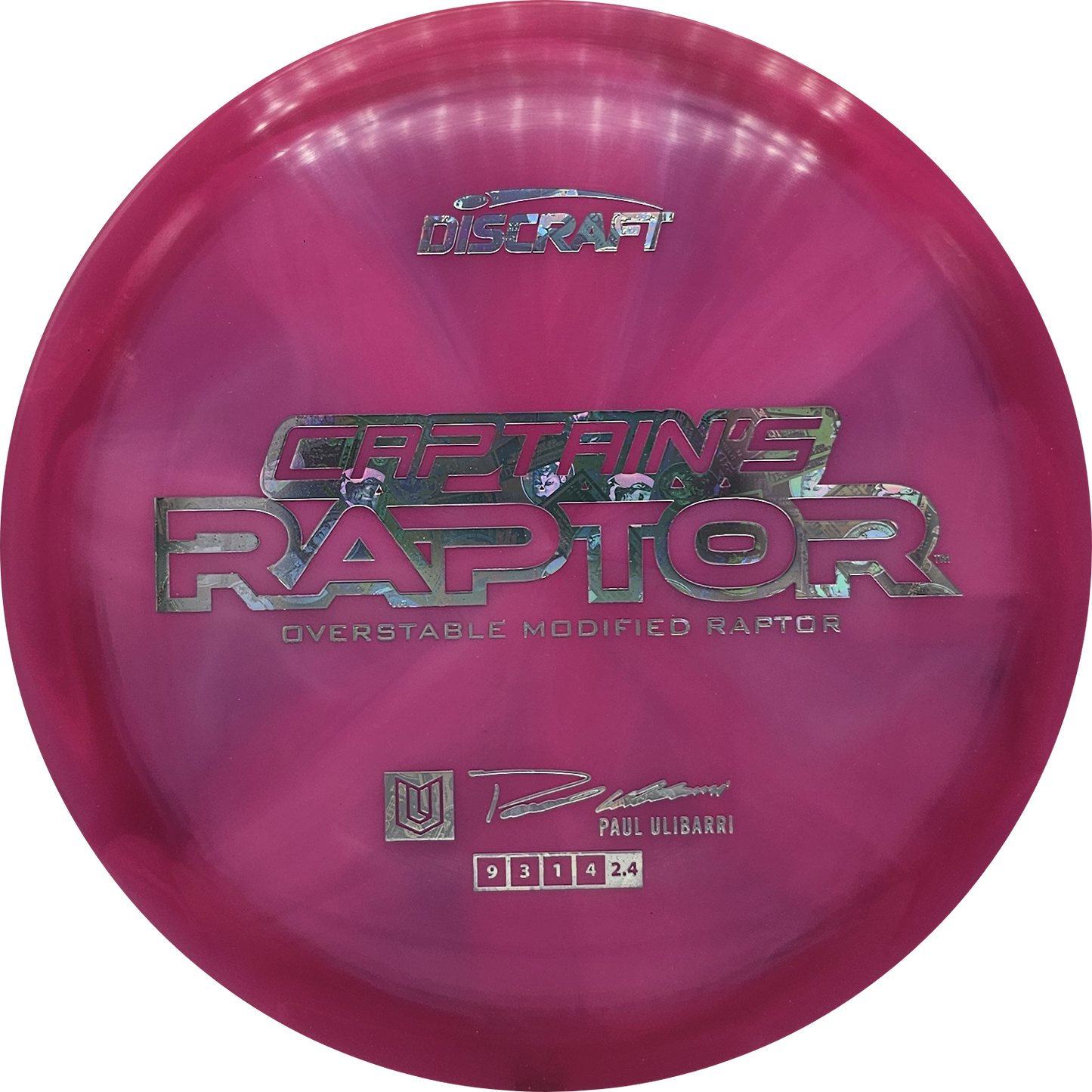 Discraft Z Swirl Captain's Raptor 2025 - Paul Ulibarri - KJ Disc