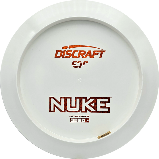 Discraft White ESP Nuke Bottom Stamp