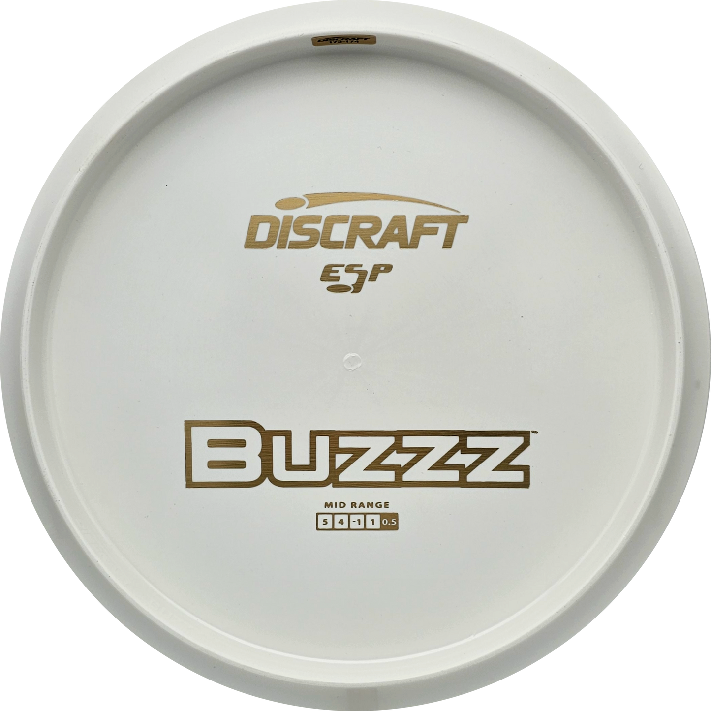 Discraft White ESP Buzzz Bottom Stamp - KJ Disc
