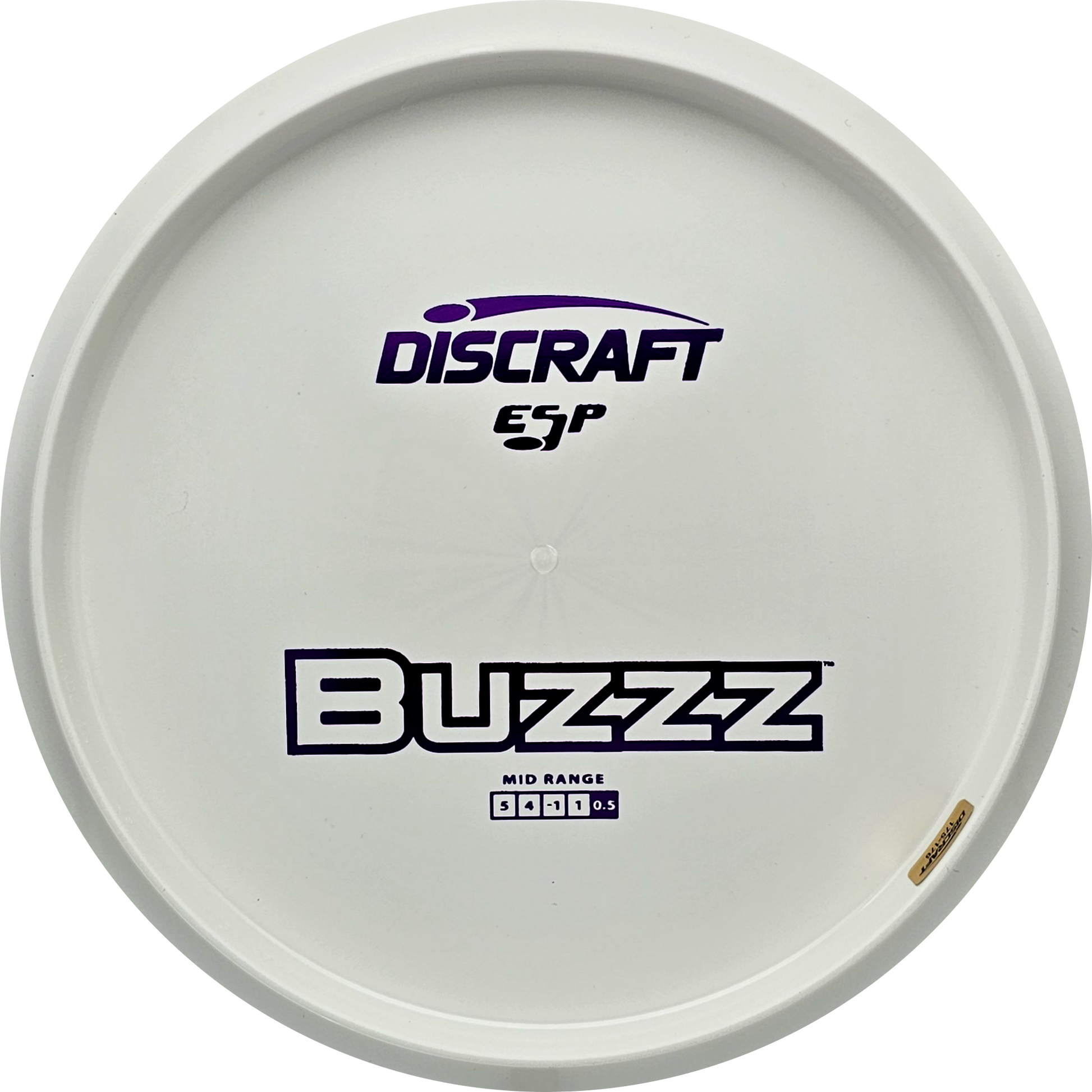 Discraft White ESP Buzzz Bottom Stamp - KJ Disc