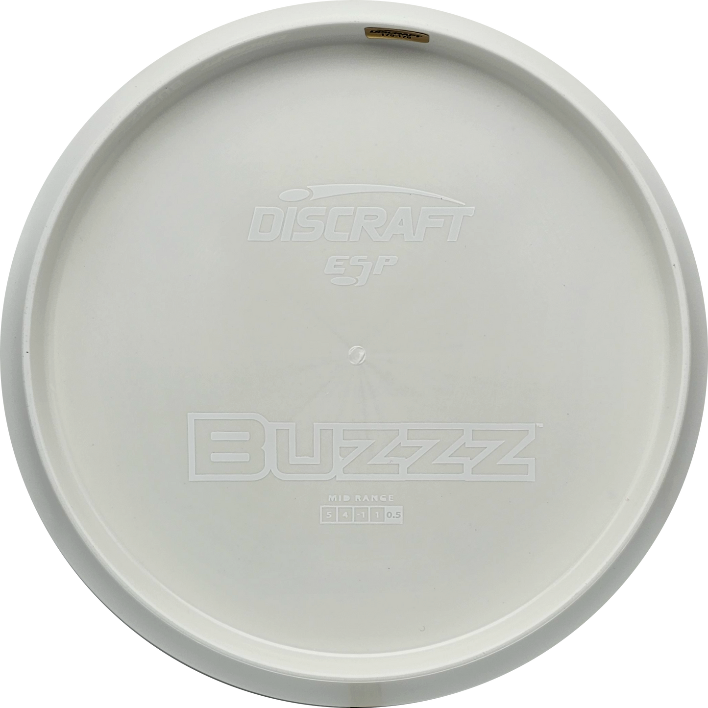 Discraft White ESP Buzzz Bottom Stamp - KJ Disc