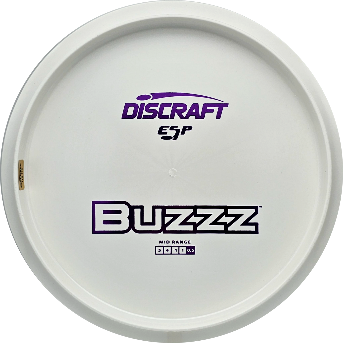 Discraft White ESP Buzzz Bottom Stamp - KJ Disc