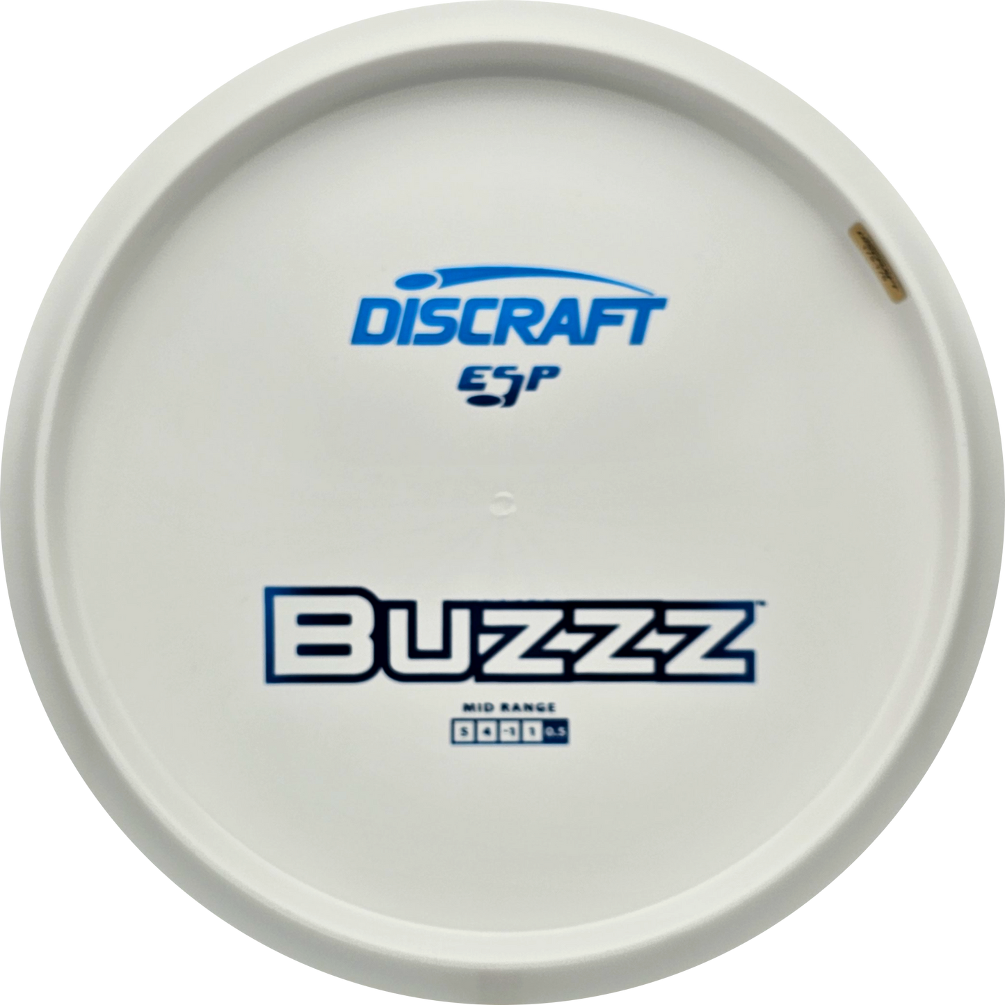 Discraft White ESP Buzzz Bottom Stamp - KJ Disc