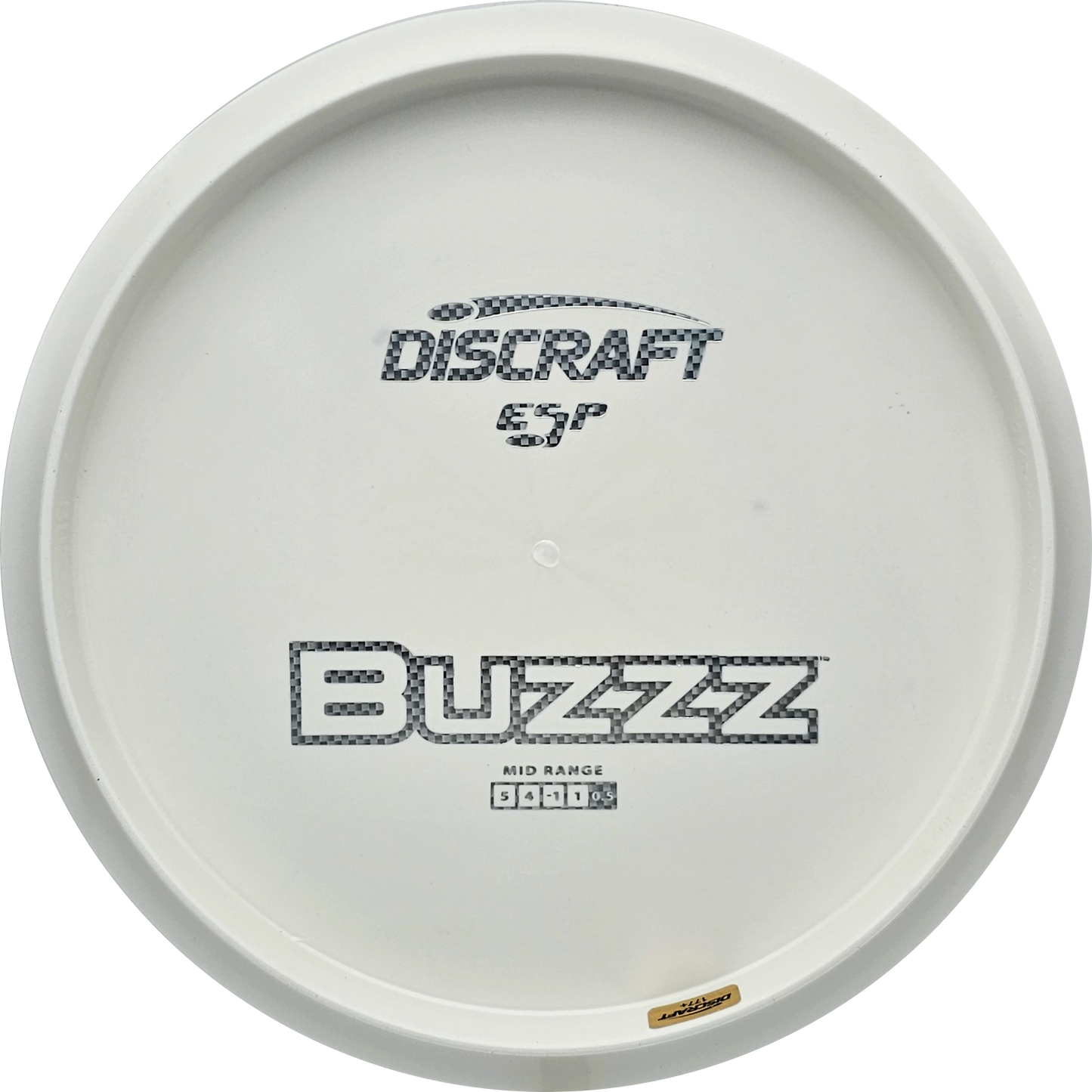 Discraft White ESP Buzzz Bottom Stamp - KJ Disc