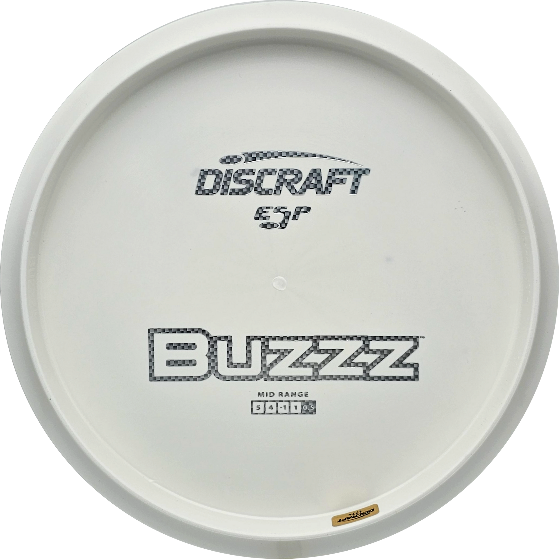 Discraft White ESP Buzzz Bottom Stamp - KJ Disc